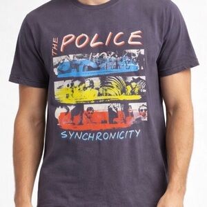 Lucky Brand The Police Synchronicity Graphic T-Shirt Mens MED Purple NWT